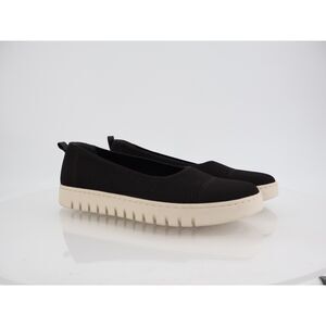 Vionic Uptown Skimmer Knit Womens Size 11 Black Platform Slip On Ballet Flats